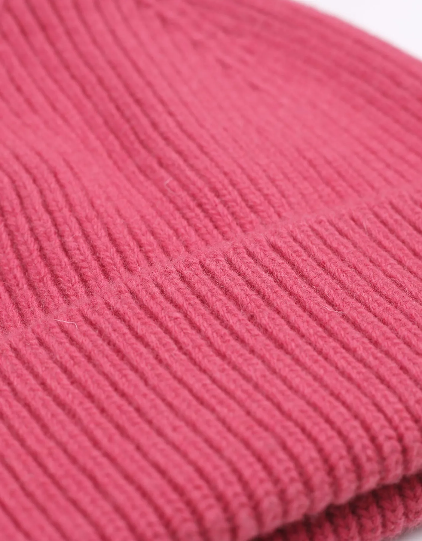 Merino Wool Beanie - Bubblegum Pink