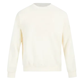 NFL JACKSONVILLE JAGUARS NEUTRAL MEN'S DROP SHOULDER FLC CREWNECK (EGGSHELL)