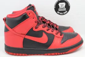 Nike Dunk High Black Action Red "Saint Johns" March Madness Pack