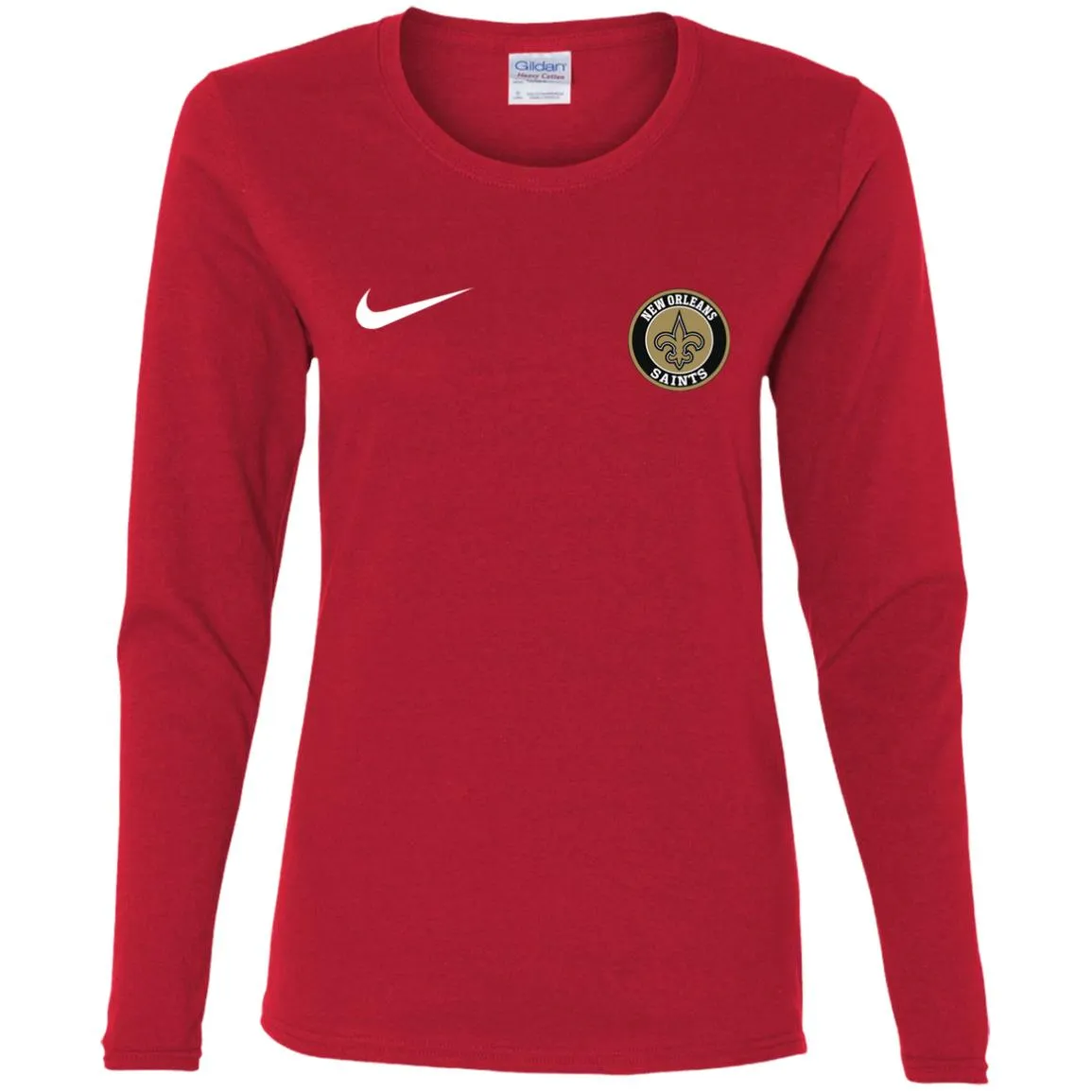 Nike New Orleans Saints Nfl Football Women Long Sleeve Shirt