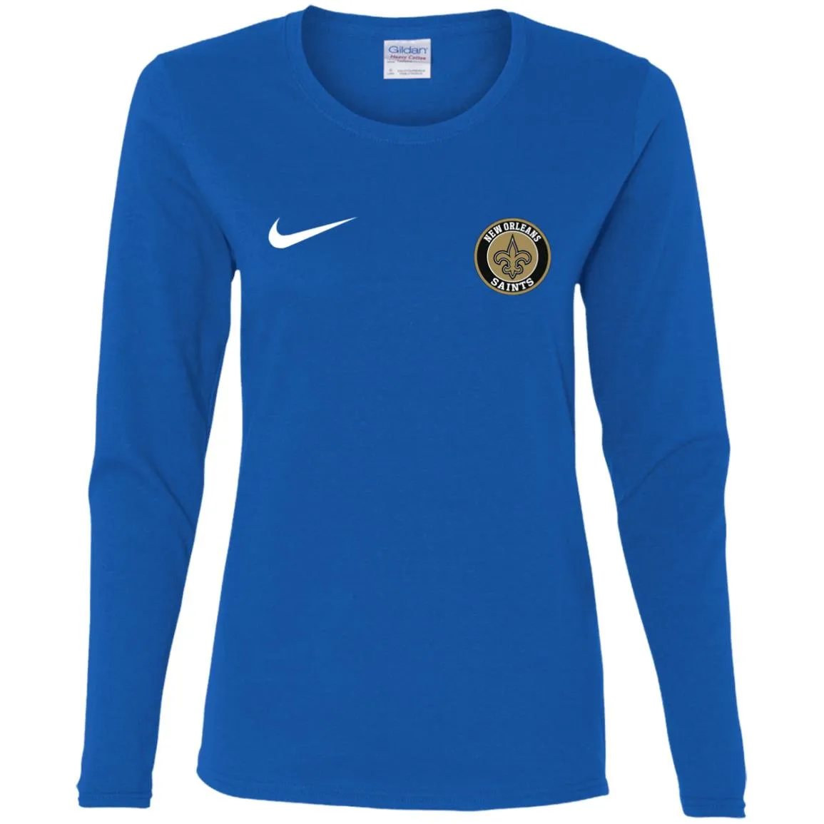 Nike New Orleans Saints Nfl Football Women Long Sleeve Shirt