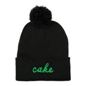 Northmade Co. Edina "Cake" Pom Hat in Black/Green