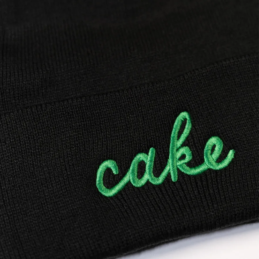 Northmade Co. Edina "Cake" Pom Hat in Black/Green
