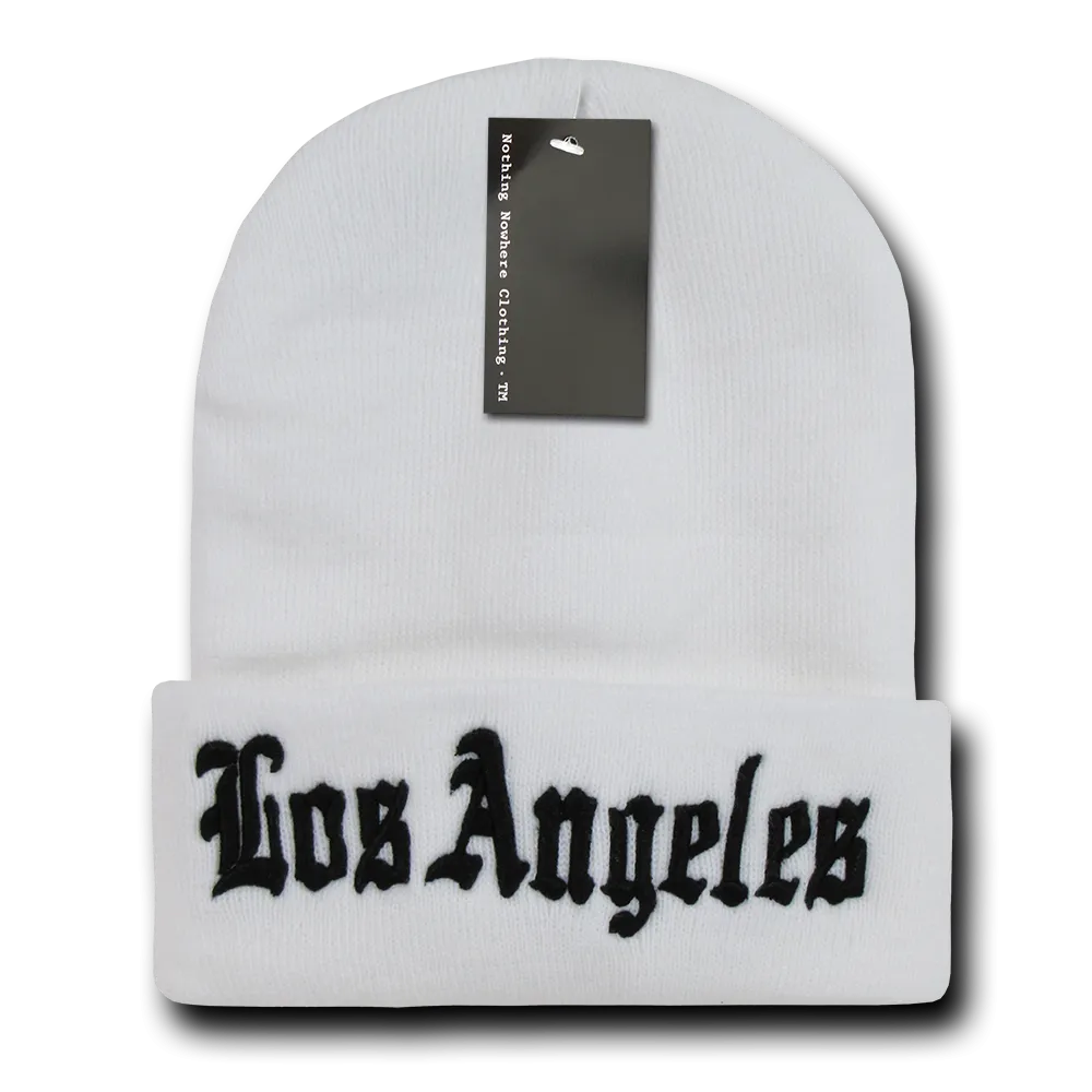 Nothing Nowhere N21 City Cuffed Long Beanies Hats Winter Warm Ski Skull Caps Snug
