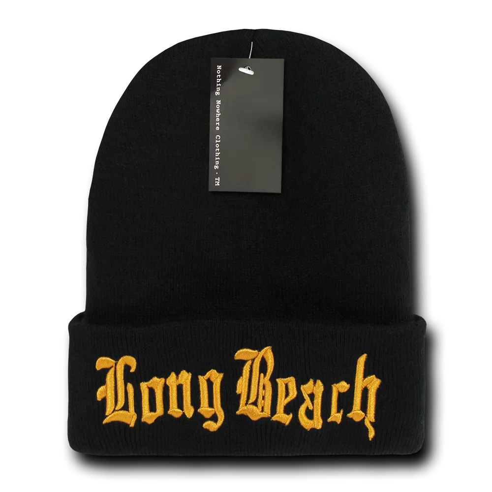 Nothing Nowhere N21 City Cuffed Long Beanies Hats Winter Warm Ski Skull Caps Snug