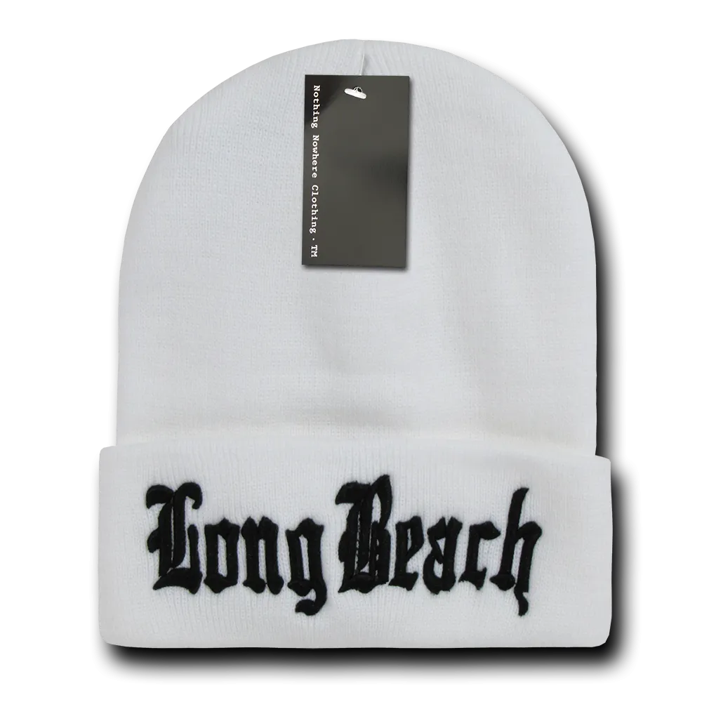 Nothing Nowhere N21 City Cuffed Long Beanies Hats Winter Warm Ski Skull Caps Snug