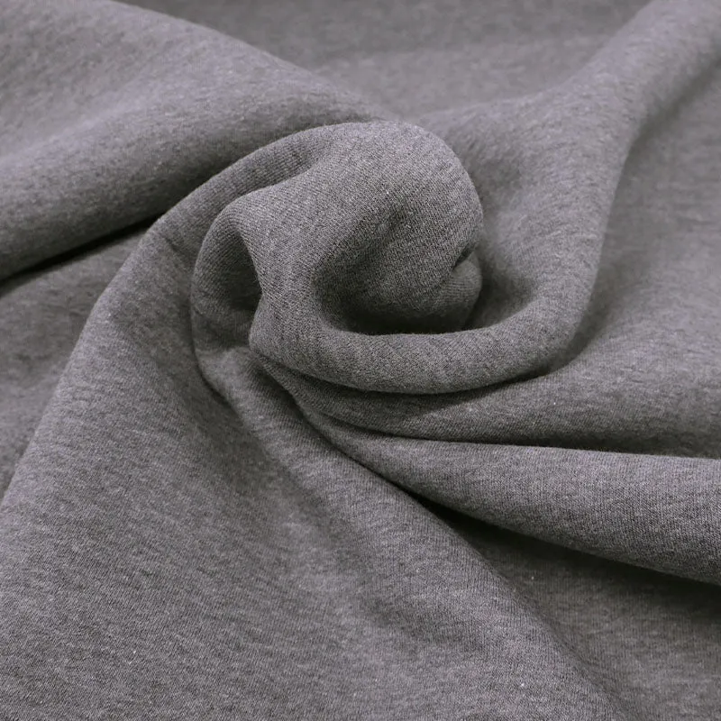 Organic Heavy Sweatshirting - Marl Grey Melange