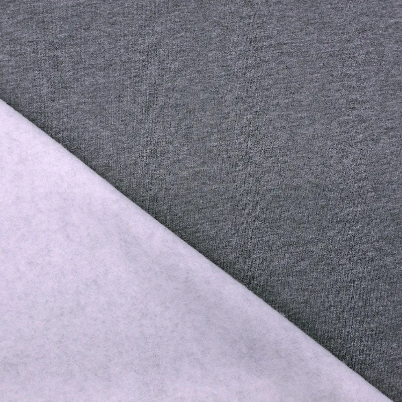 Organic Heavy Sweatshirting - Marl Grey Melange