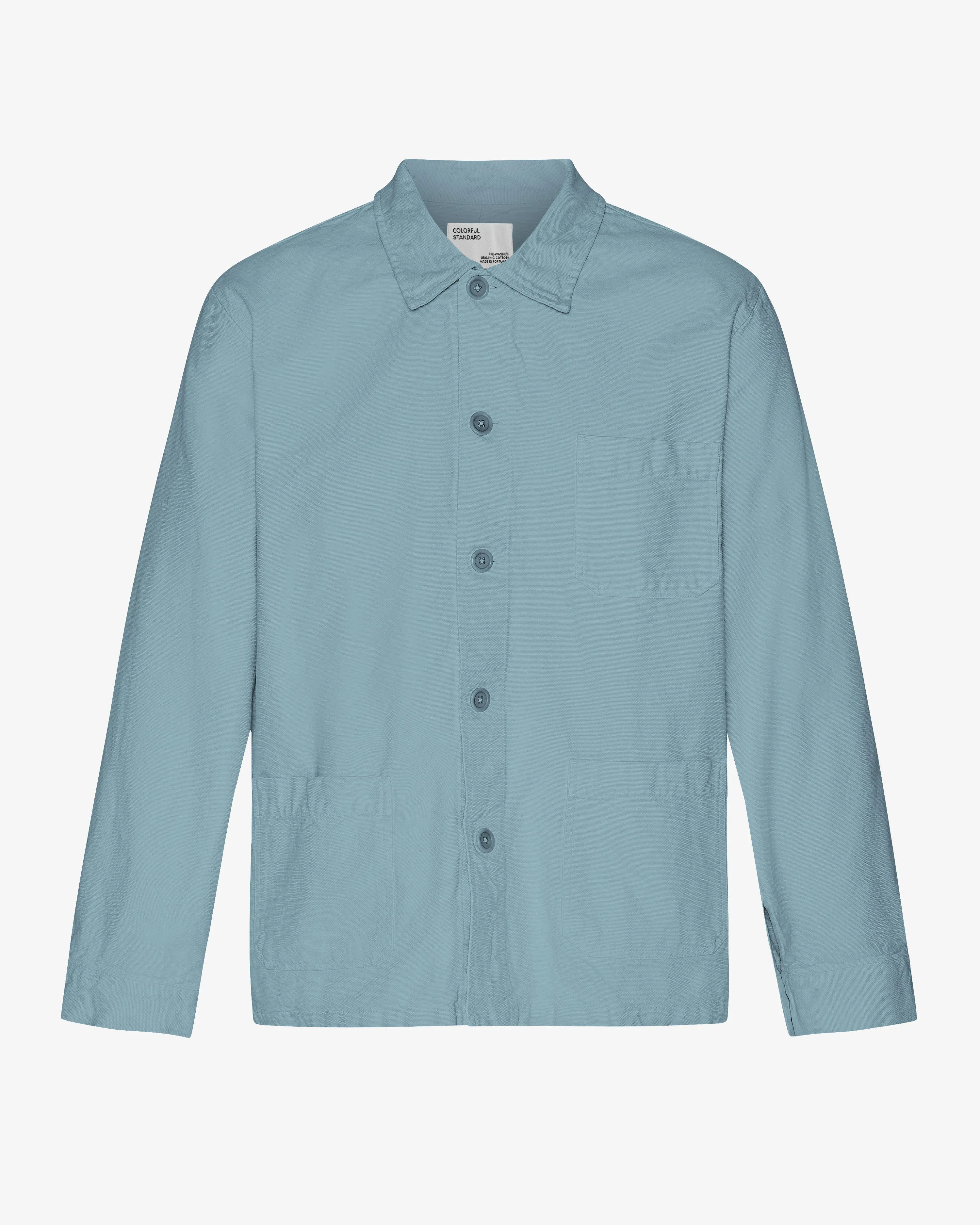Organic Workwear Jacket - Stone Blue