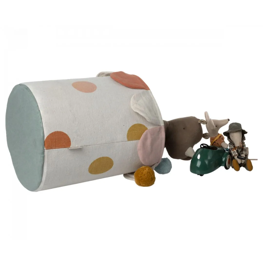 Polka Dot Basket - Chinos Green
