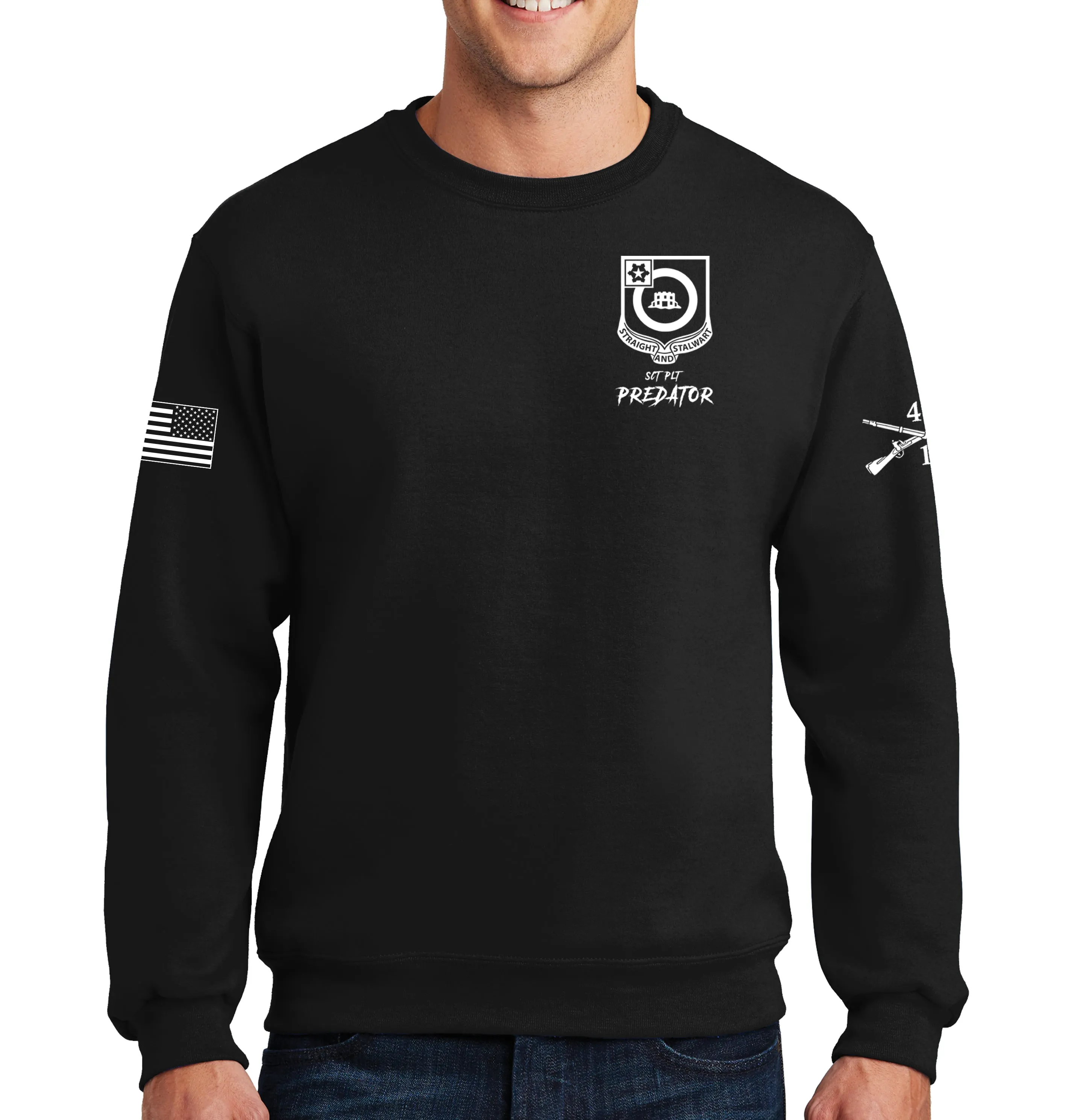 Predator Crewneck Unisex Sweatshirt. This shirt IS approved for PT.