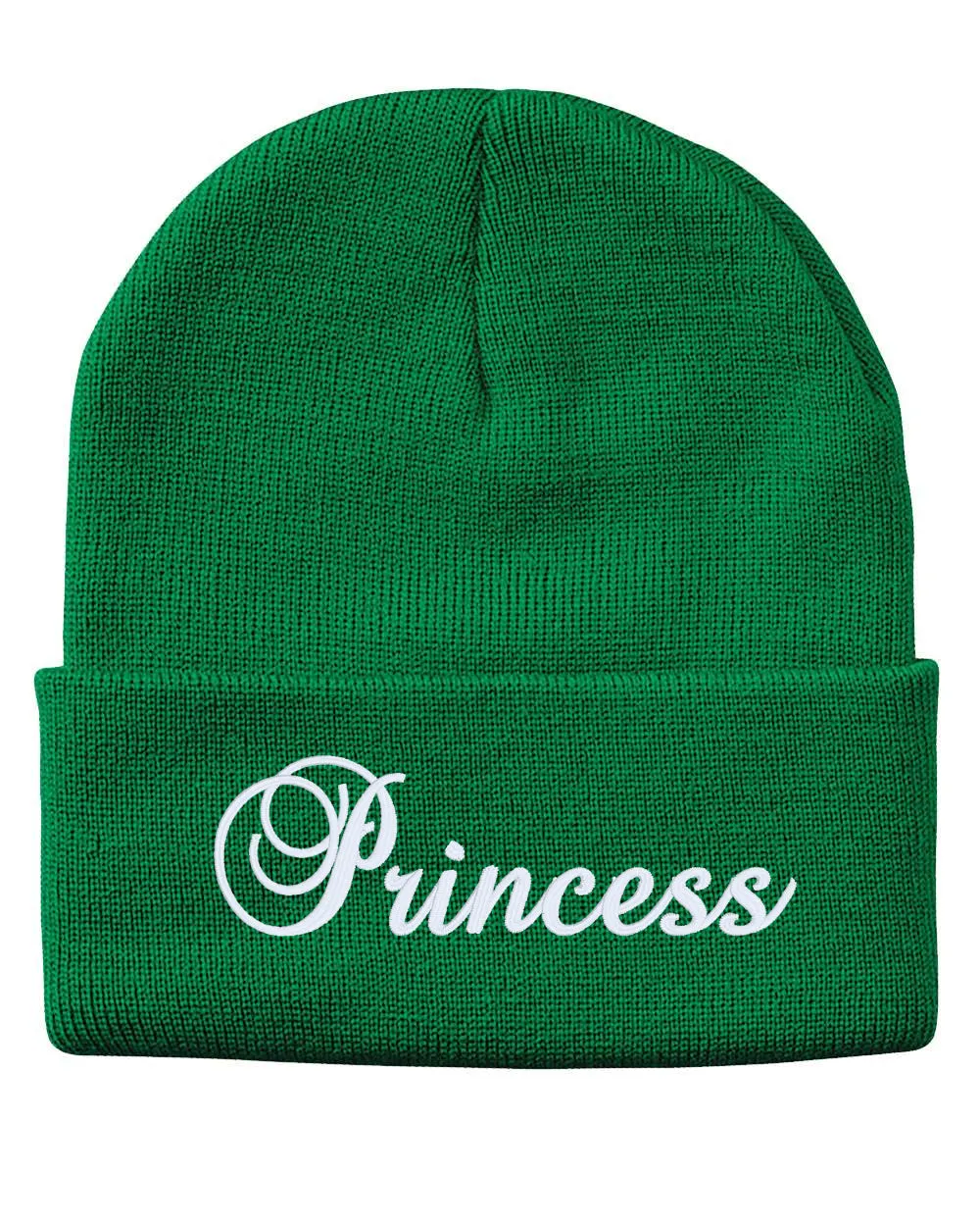 Princess Embroidered Cuffed Beanie Hat