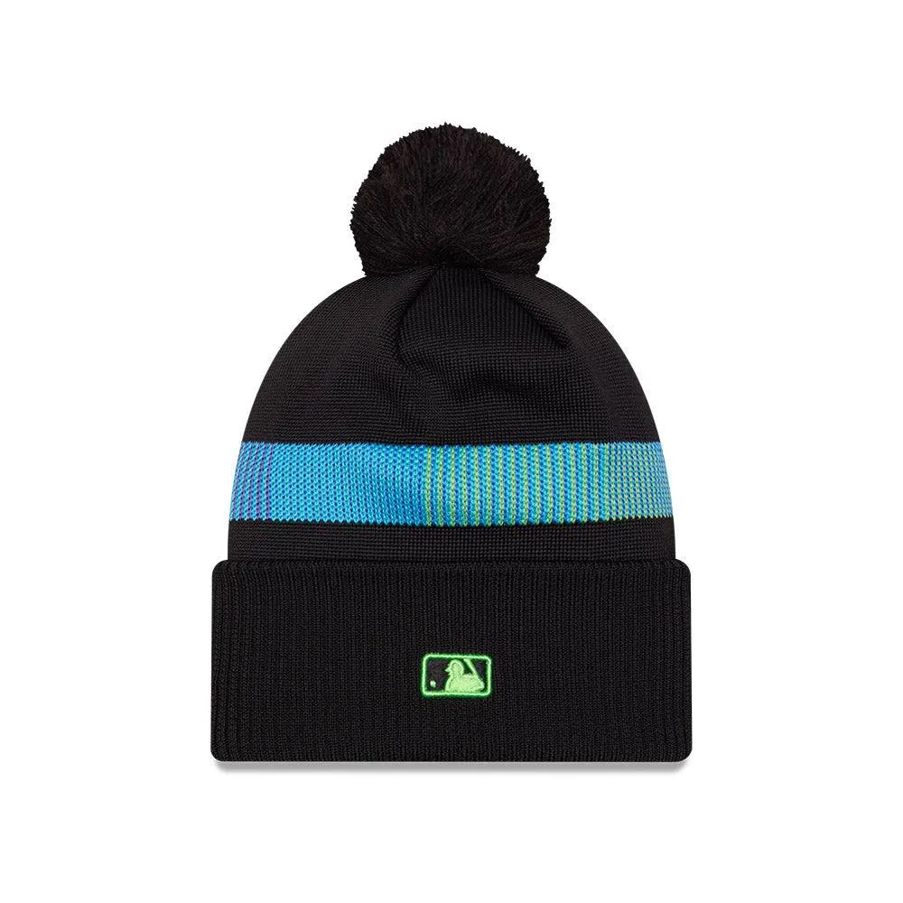 Rays New Era Black Gradient Skyway City Connect Burst Knit Hat