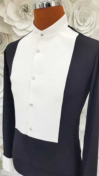 SALE Alfa Fashion Stretch Competition Tails Shirt Black or White
