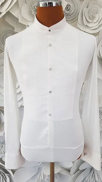 SALE Alfa Fashion Stretch Competition Tails Shirt Black or White