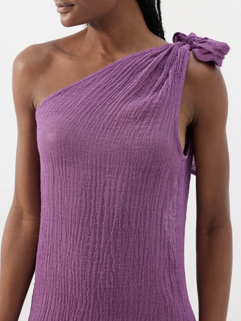 Sarong Maxi Dress - Raspberry