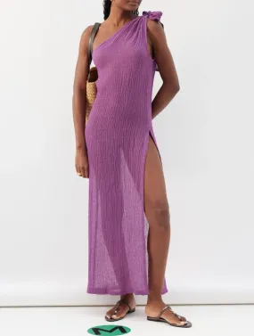 Sarong Maxi Dress - Raspberry