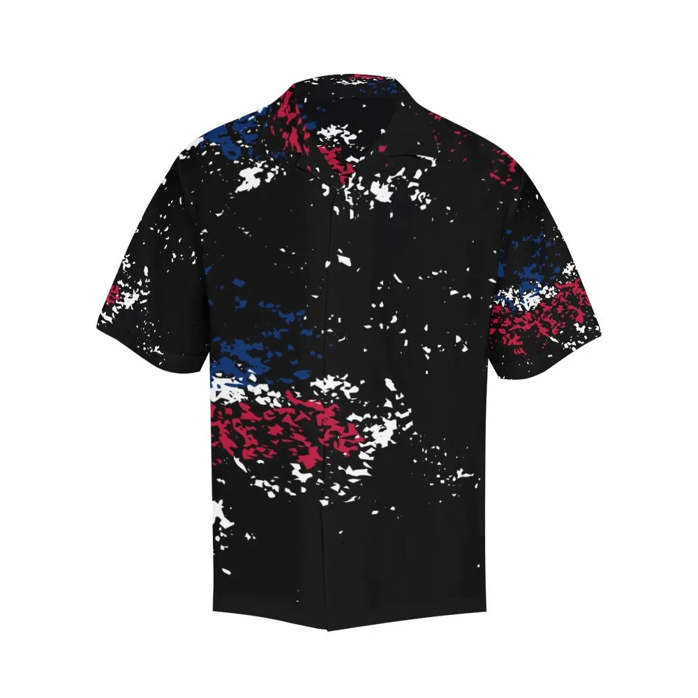 Saul Short Sleeve Shirt with Lapel Collar