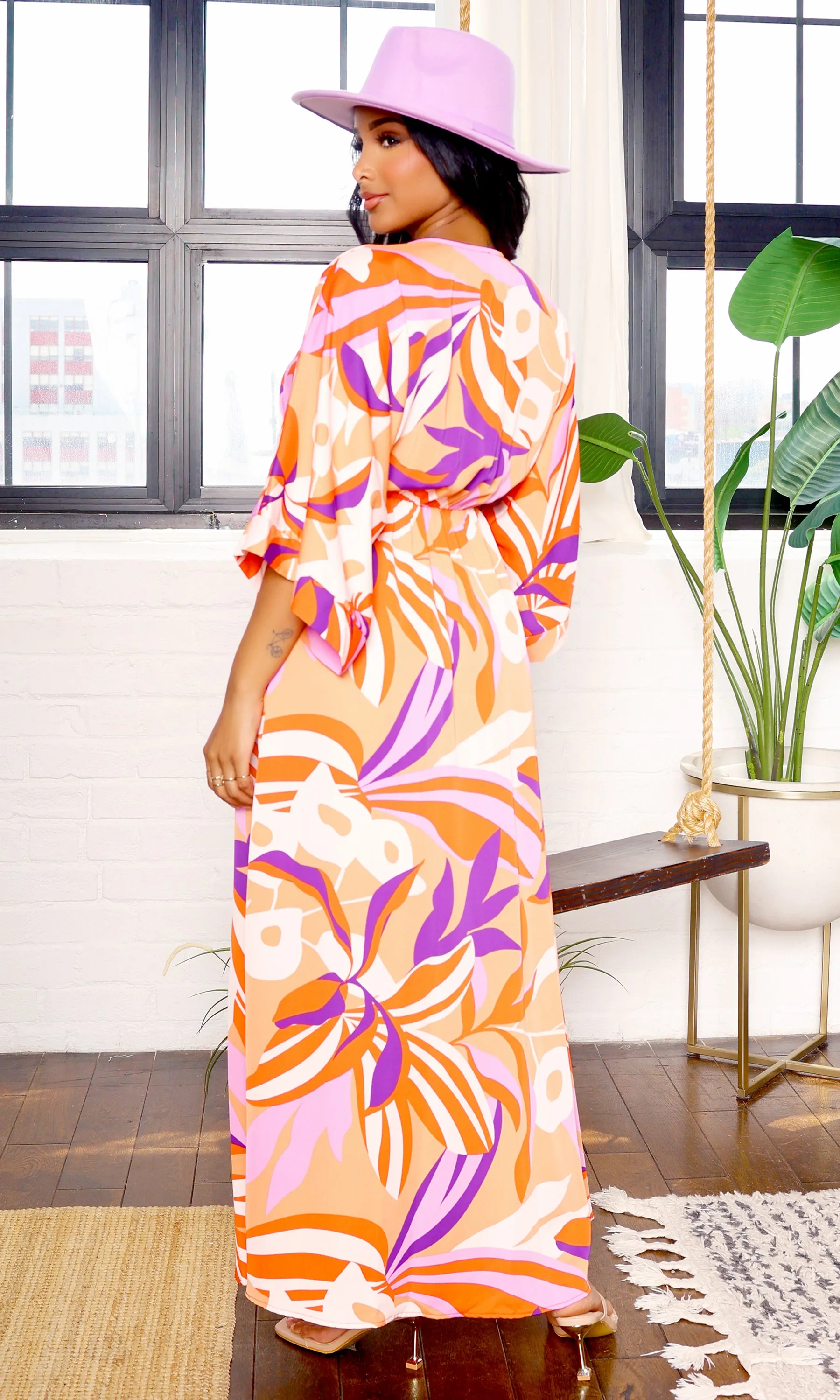 Sicilian Charm Split Maxi Dress FINAL SALE