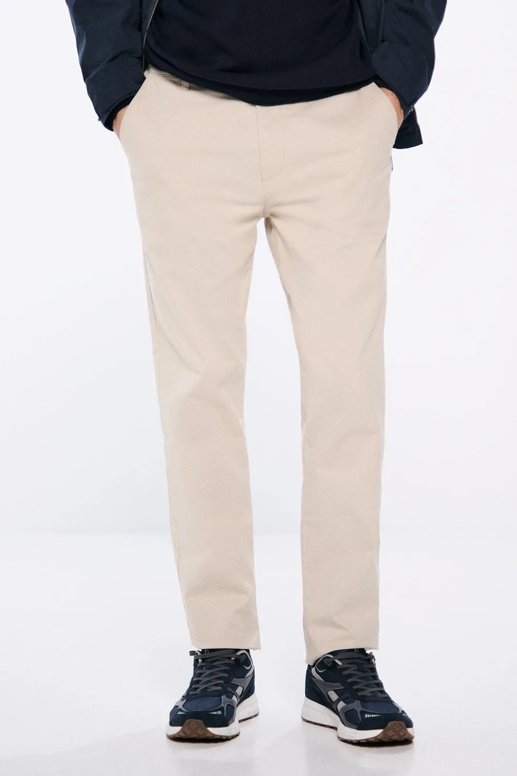 Slim Fit Colored Chinos Pants - Beige