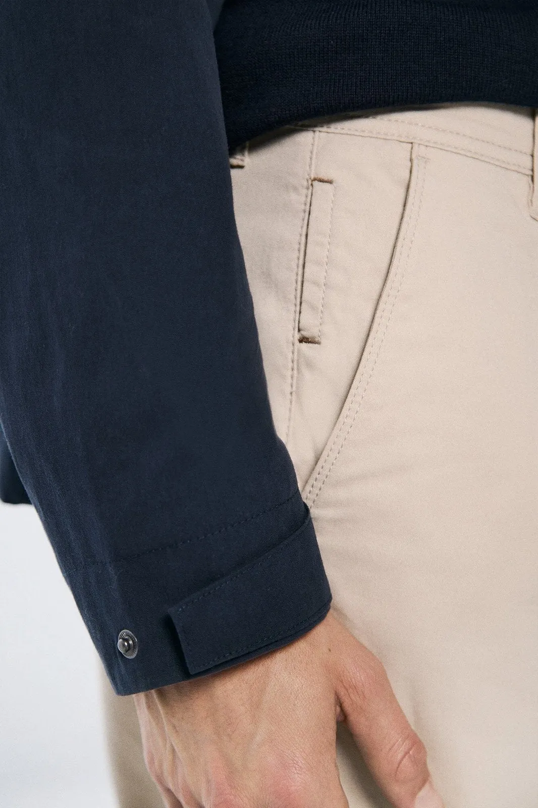 Slim Fit Colored Chinos Pants - Beige