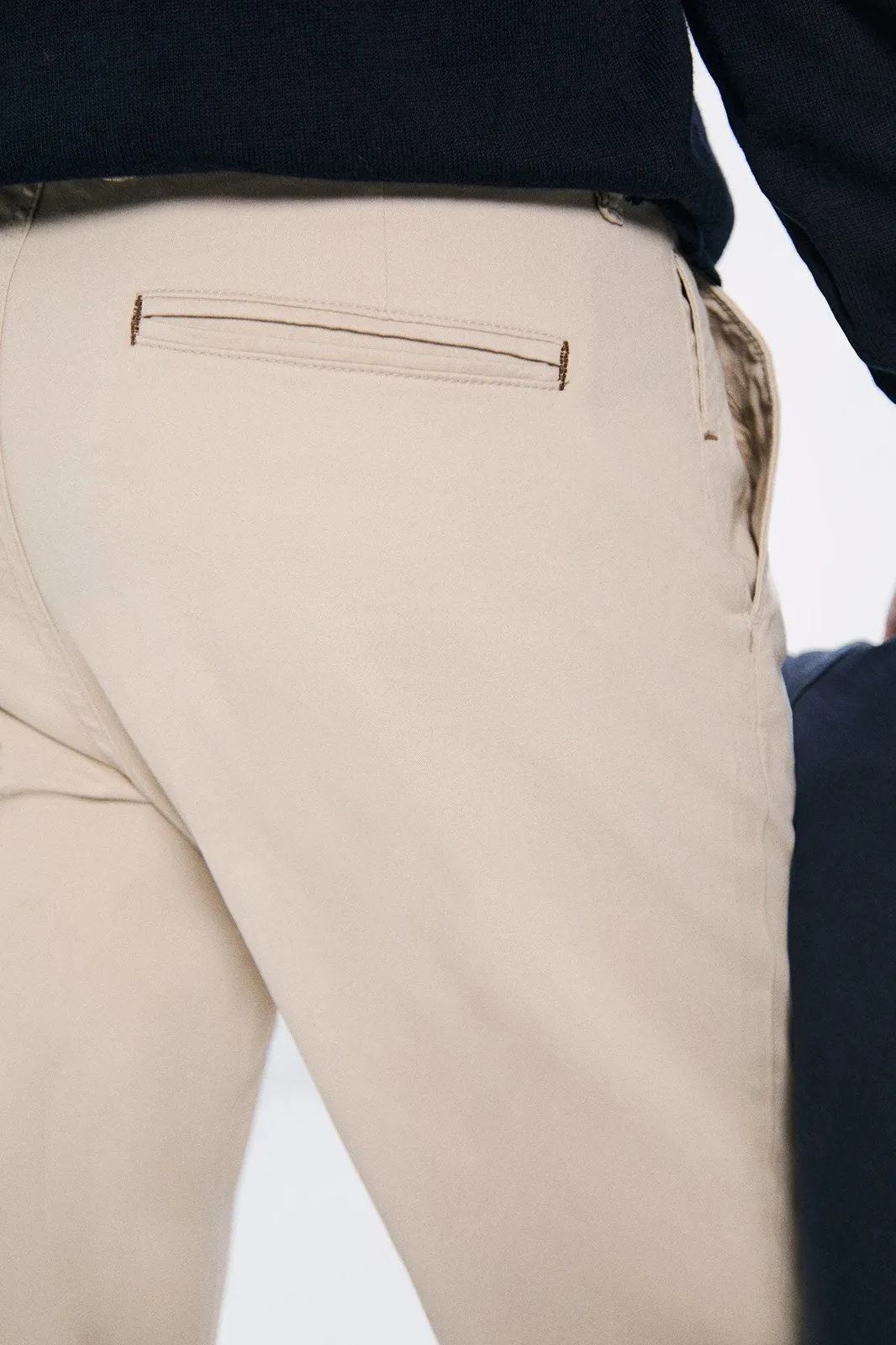 Slim Fit Colored Chinos Pants - Beige