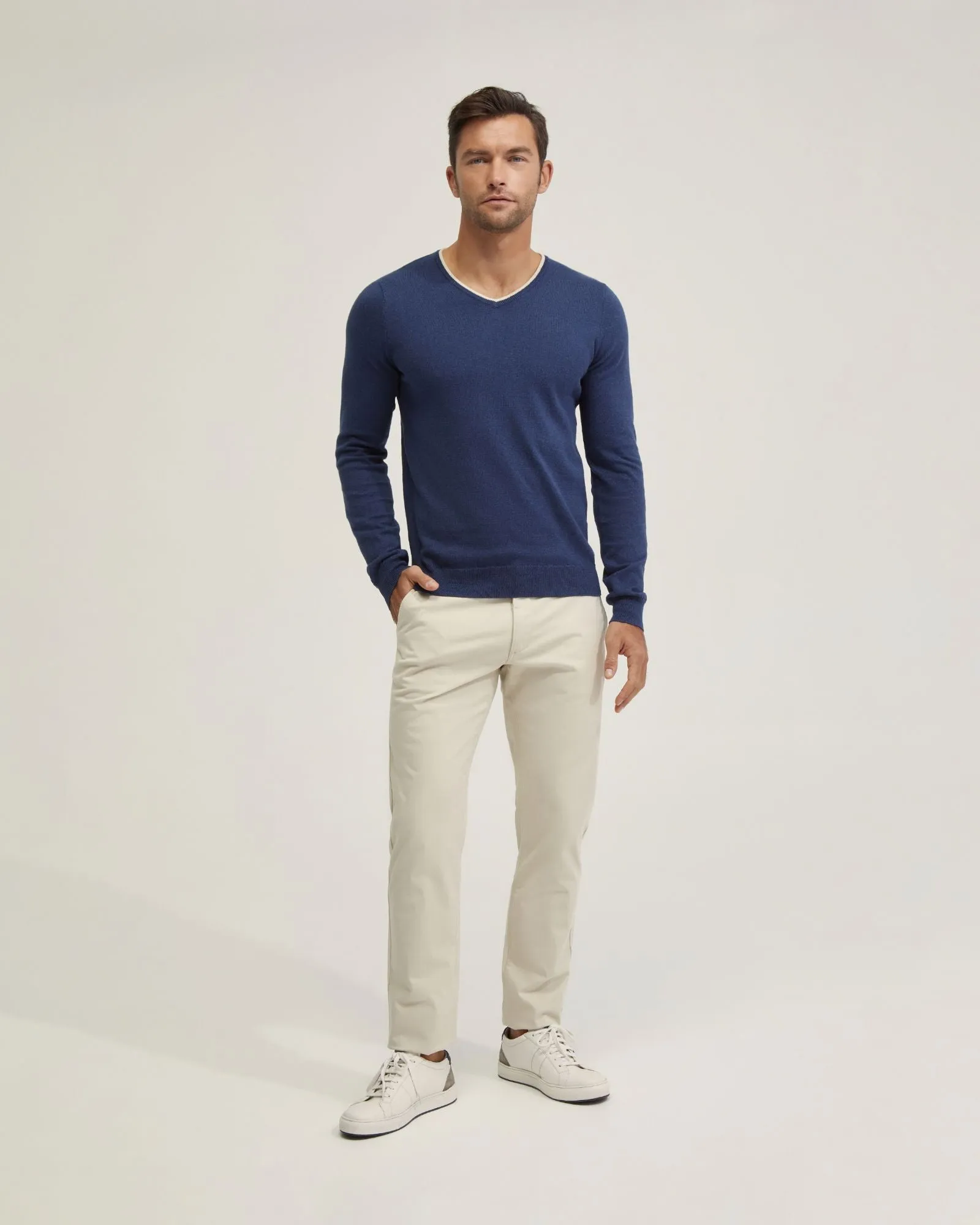 Slim Leg Cotton Chino