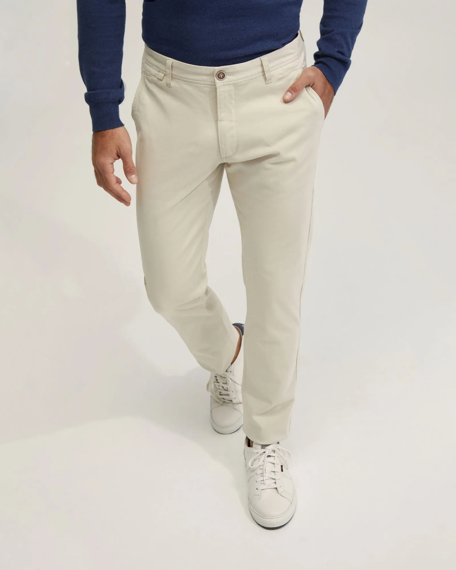 Slim Leg Cotton Chino