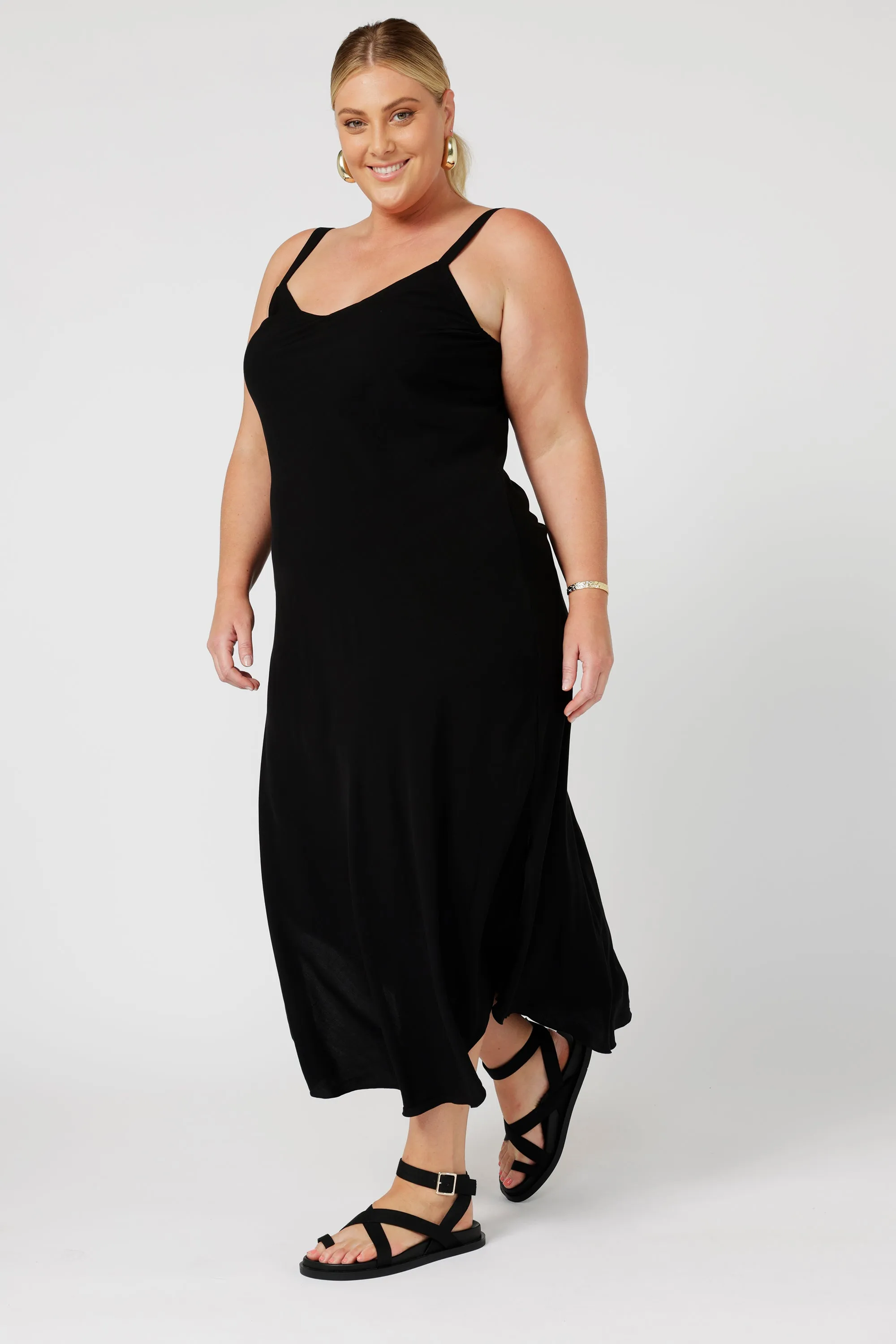 Slip Dress MAXI | Bias Cut | Black