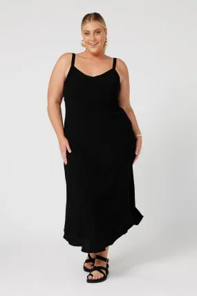 Slip Dress MAXI | Bias Cut | Black