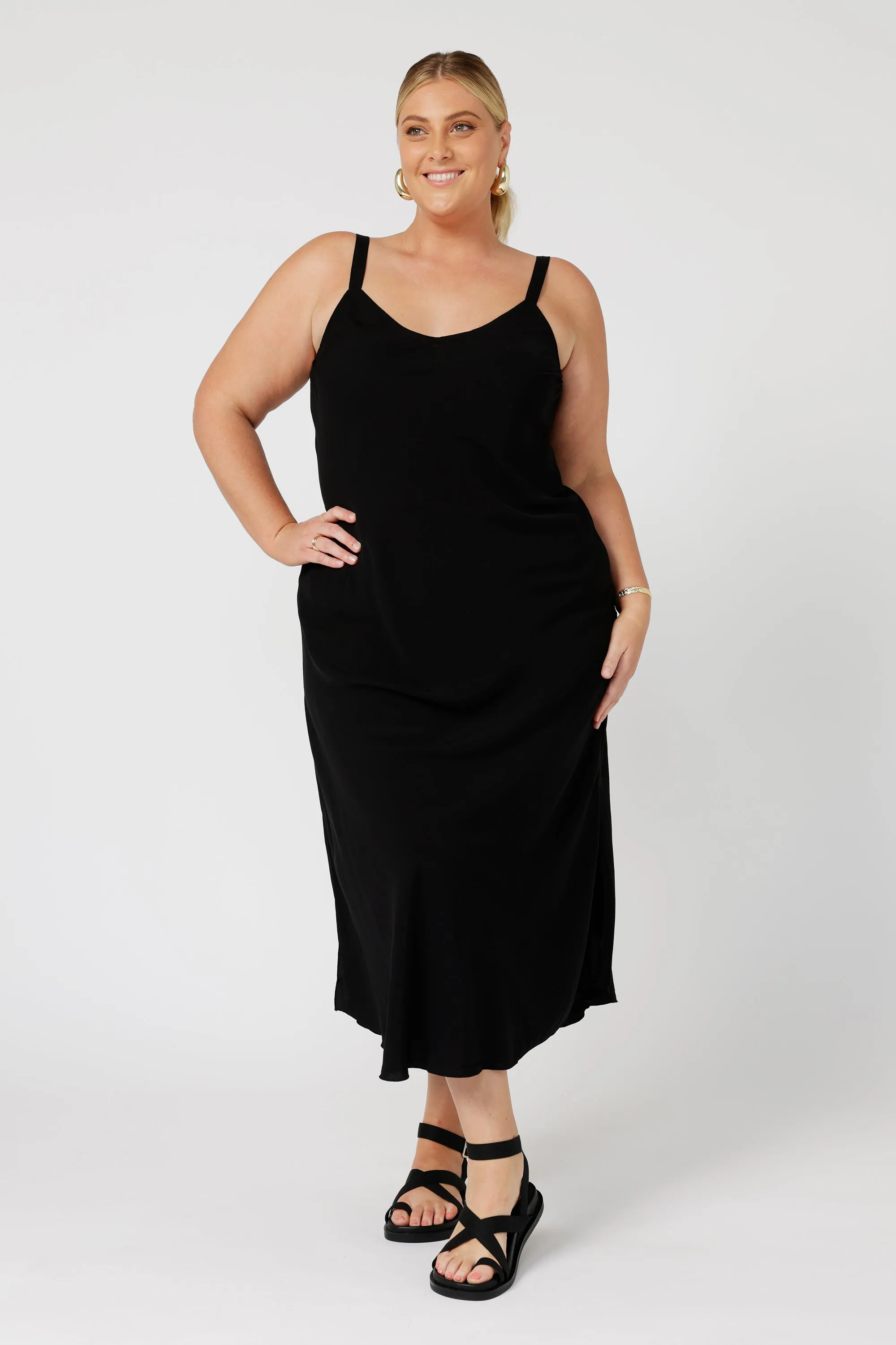 Slip Dress MAXI | Bias Cut | Black