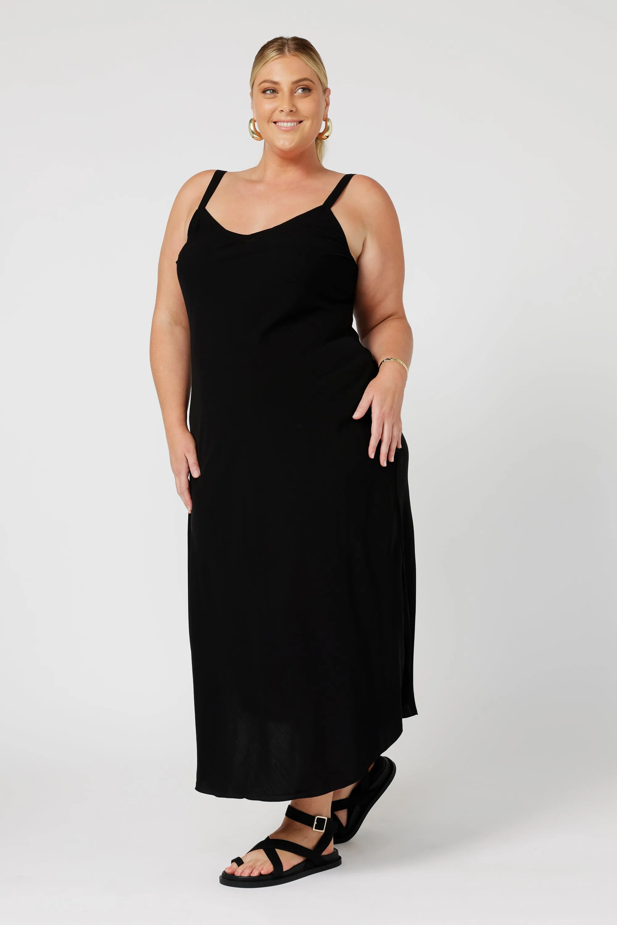 Slip Dress MAXI | Bias Cut | Black