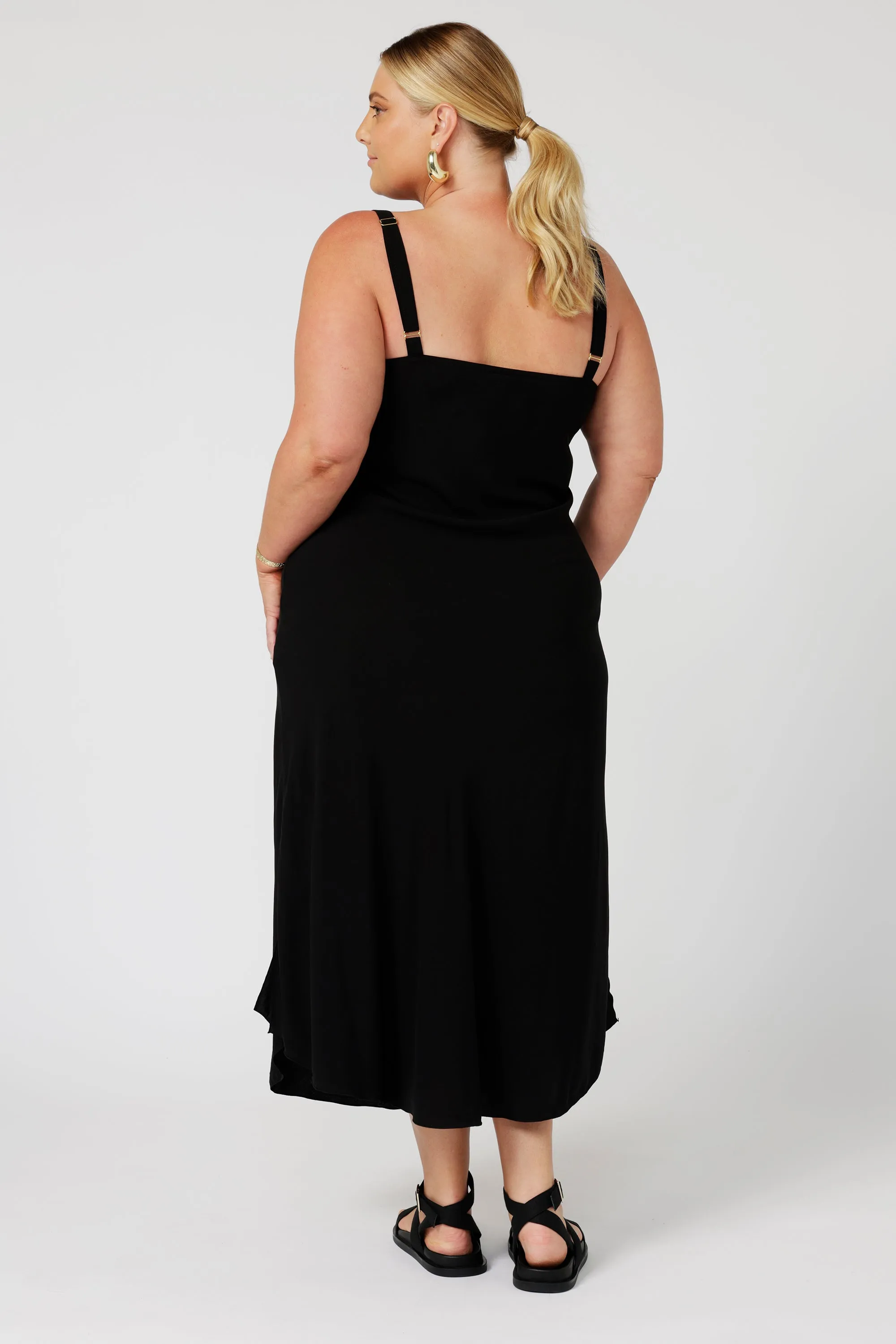 Slip Dress MAXI | Bias Cut | Black