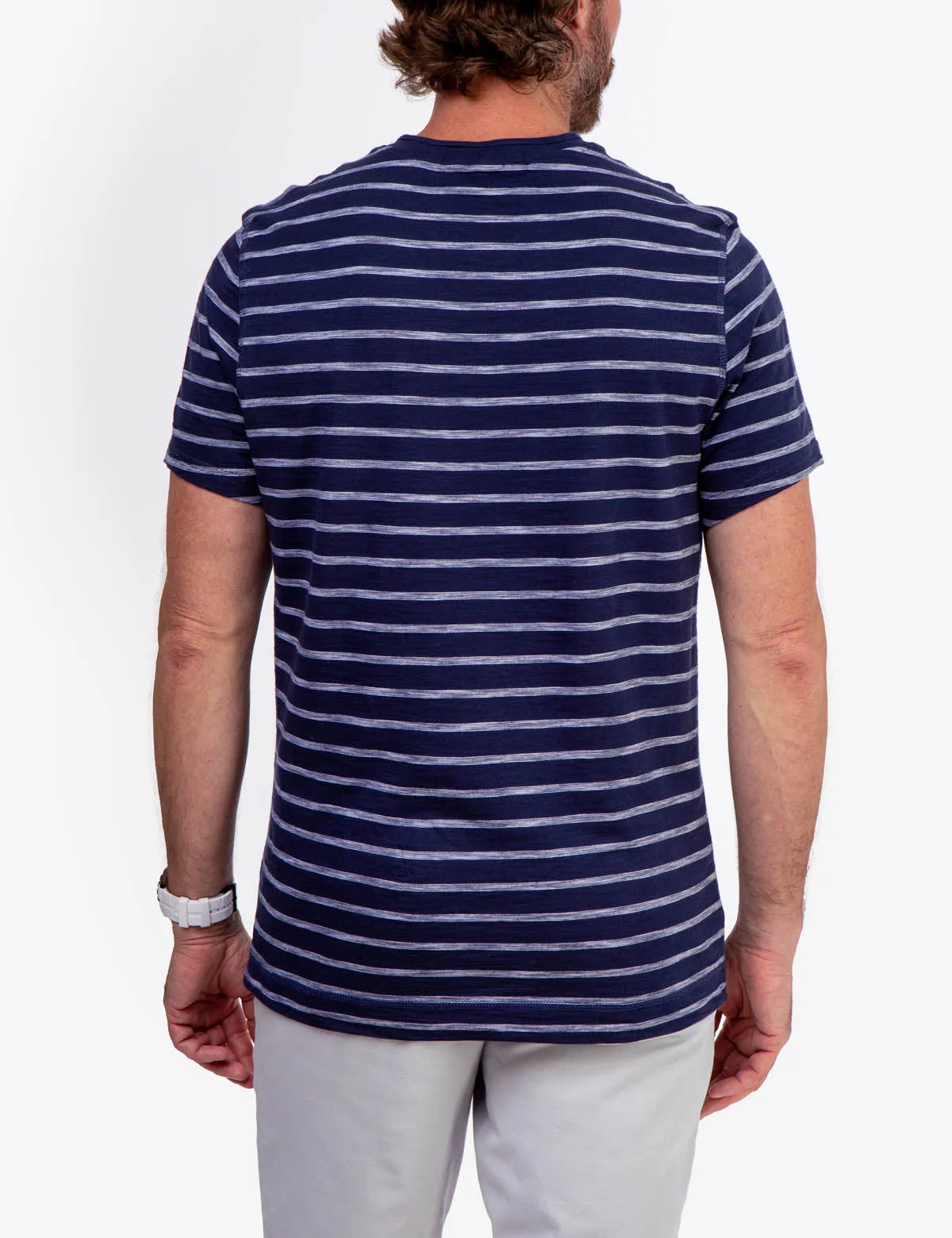 SLUB JERSEY HENLEY SHIRT
