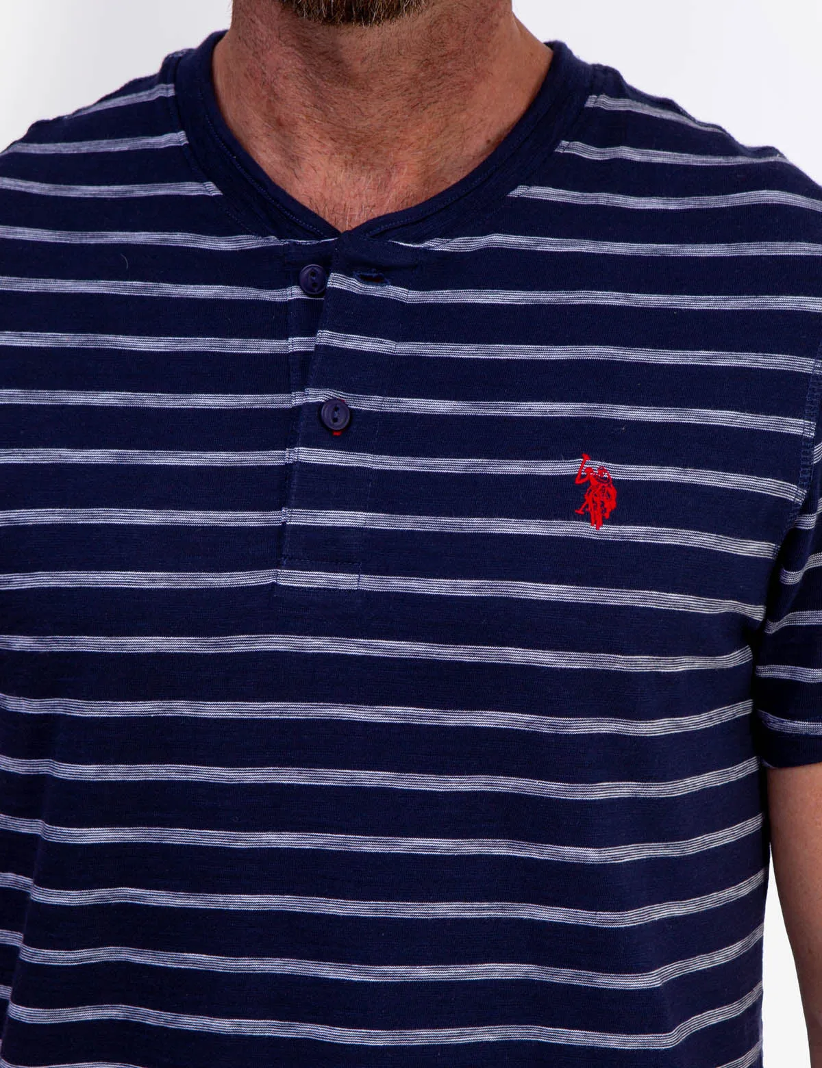SLUB JERSEY HENLEY SHIRT