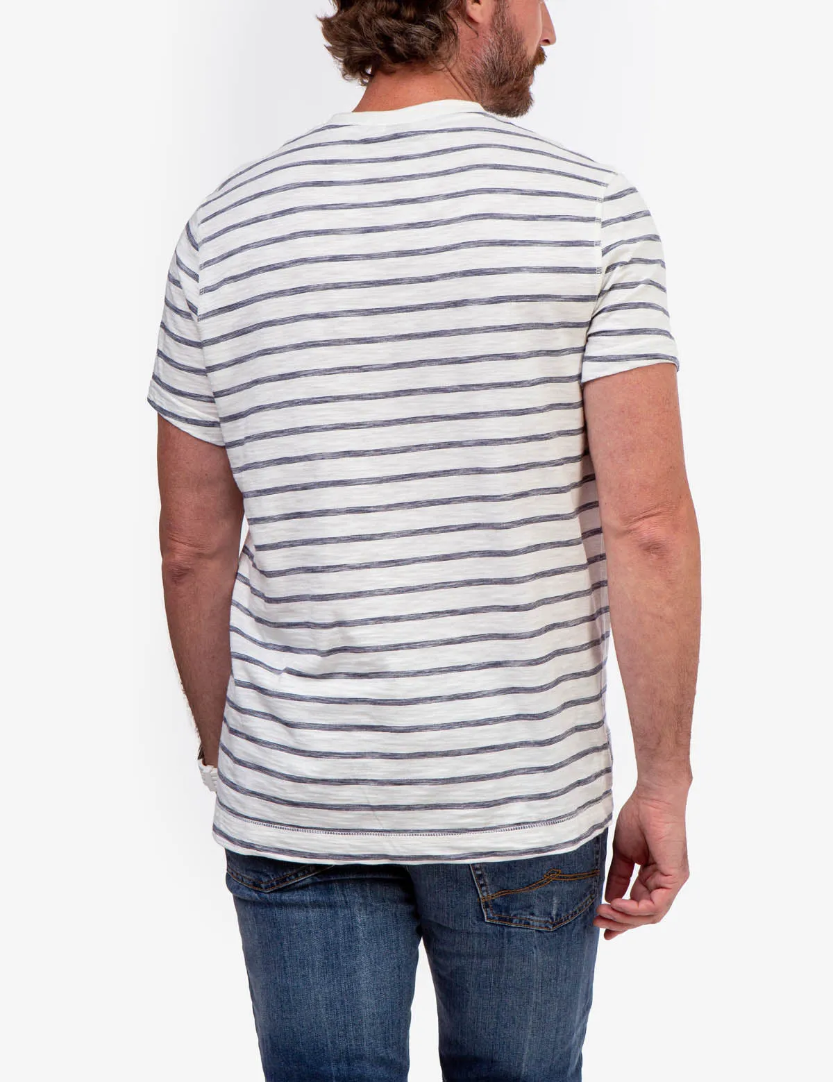 SLUB JERSEY HENLEY SHIRT