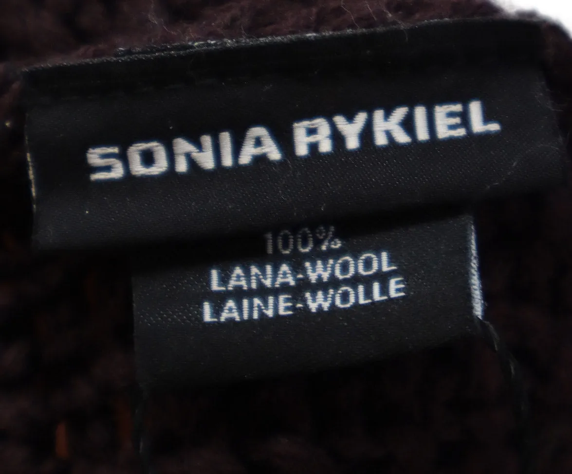 Sonia Rykiel Plum Wool Knit Hat
