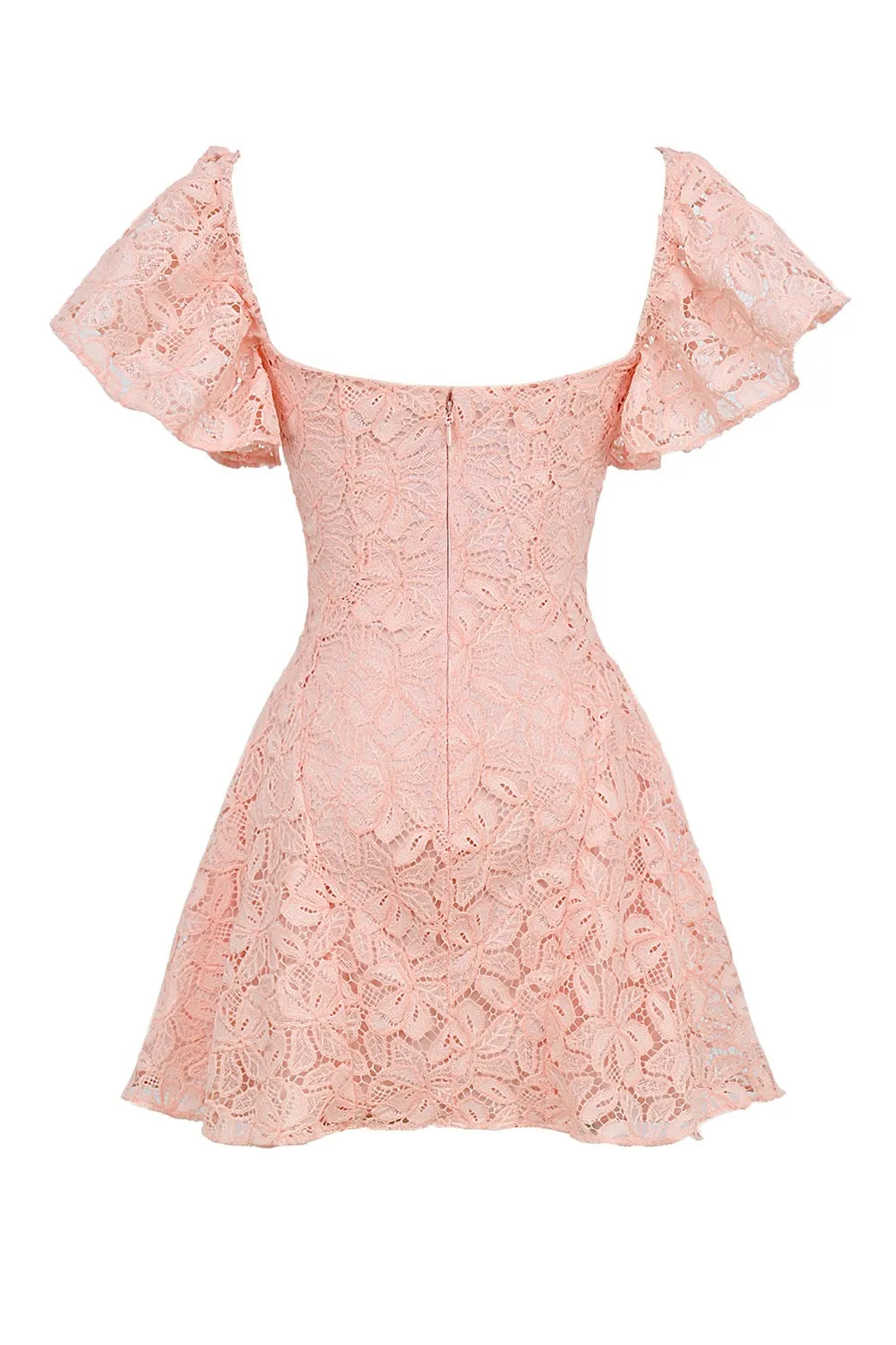 Summer Fresh V Neck Butterfly Sleeve Short Dress