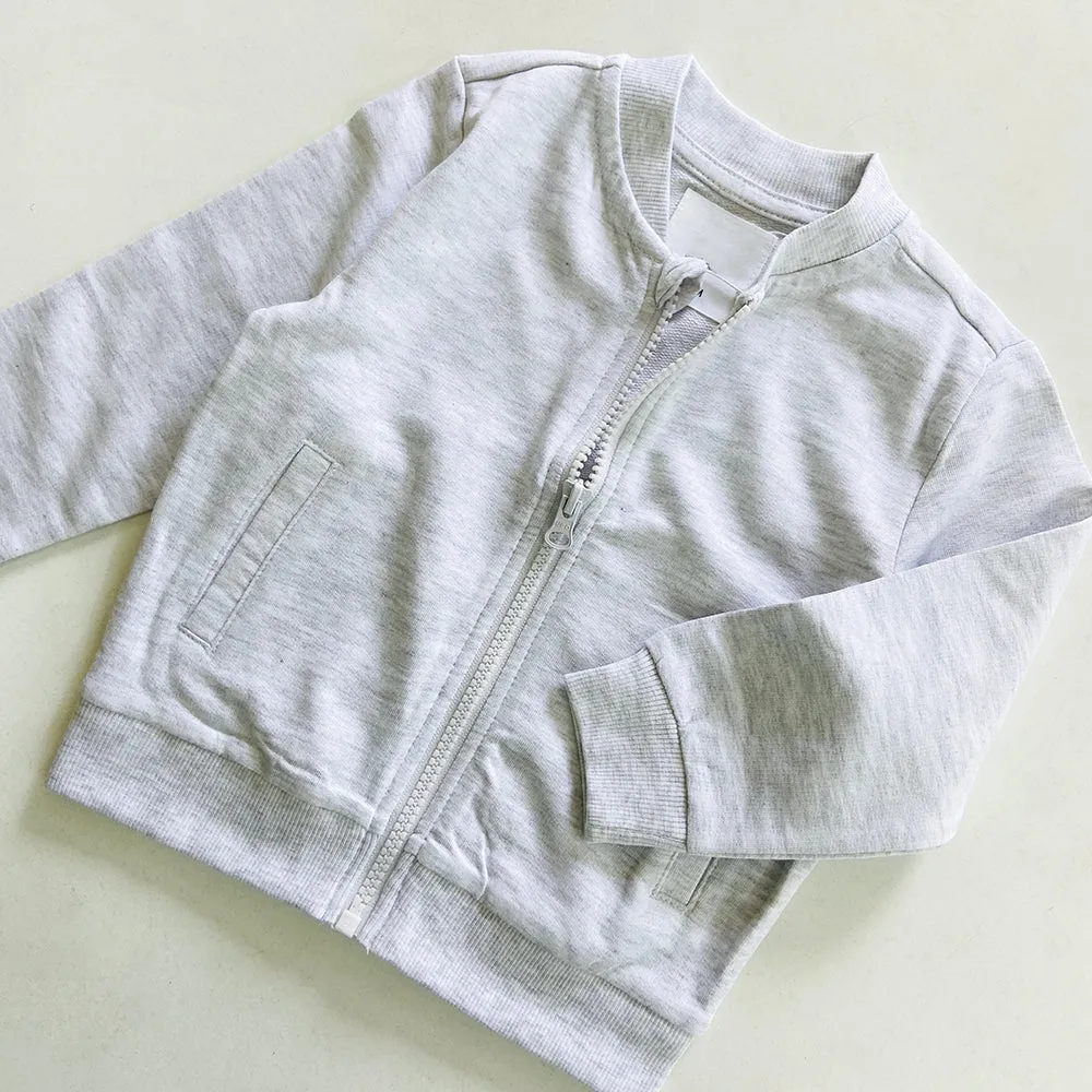 Toddler Baby Long Sleeve Bomber Sweatshirt