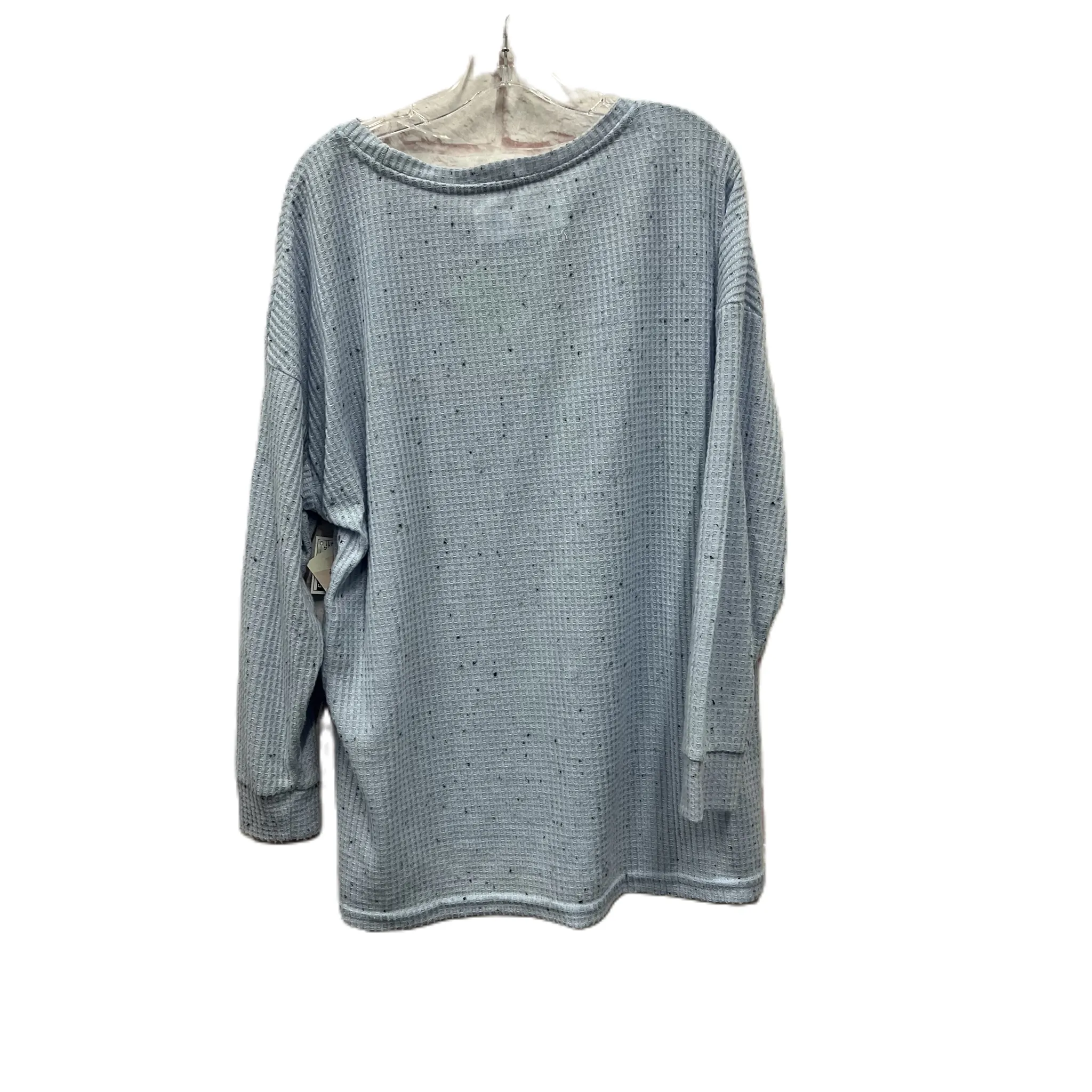 Top Long Sleeve By  the sweatshirt project In Blue, Size: 2x
