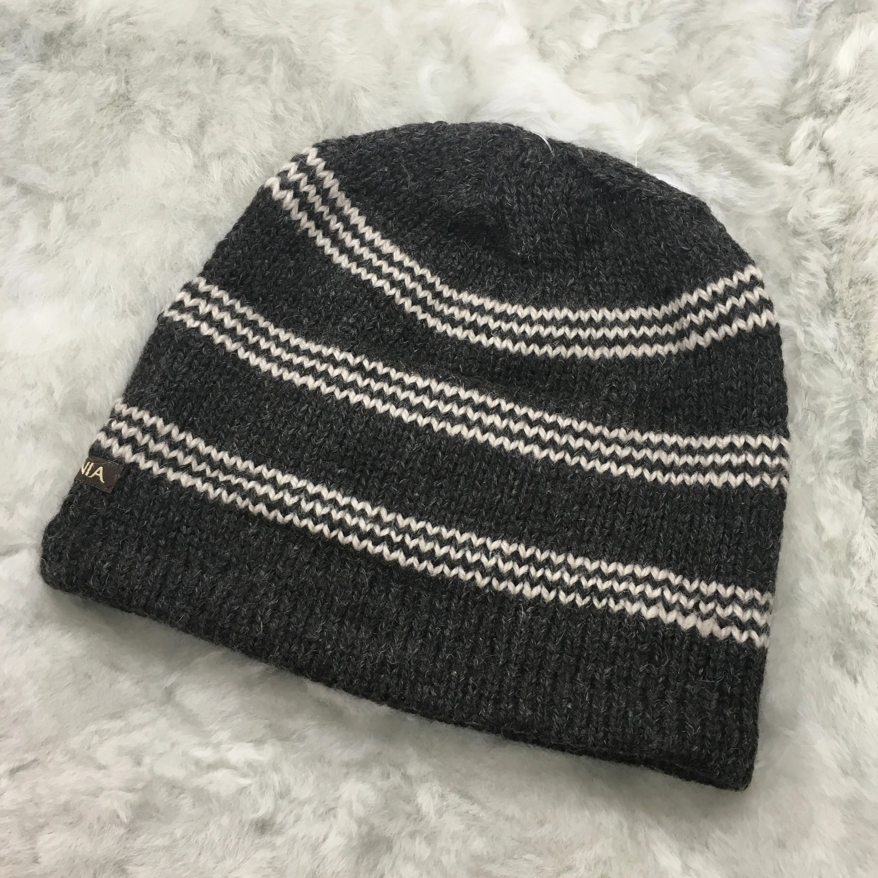 Tri-Stripe Alpaca Cap