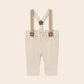 TROUSERS WITH SUSPENDERS FOR BABY BOYS