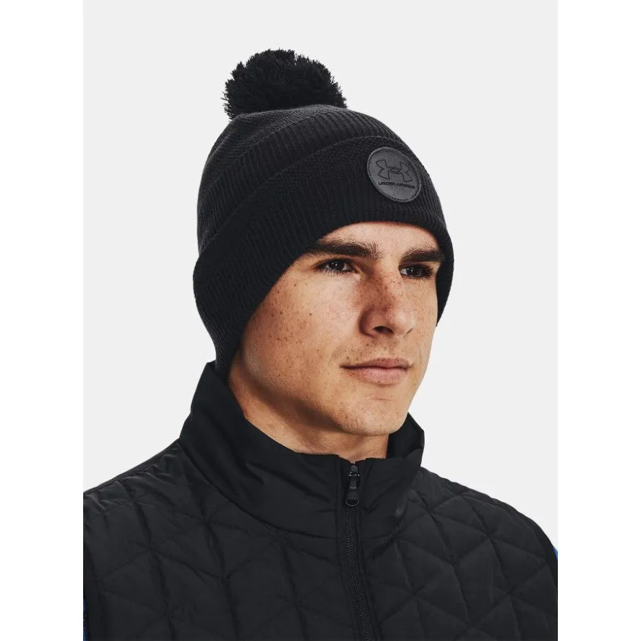 Under Armour Mens Driver Pom Beanie Black