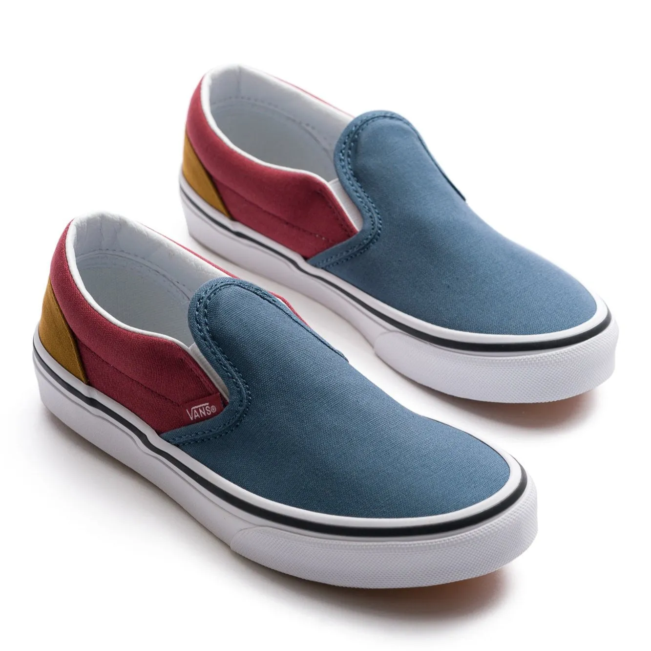 Vans Kids Classic Slip-On - (Color Block) Multi/White