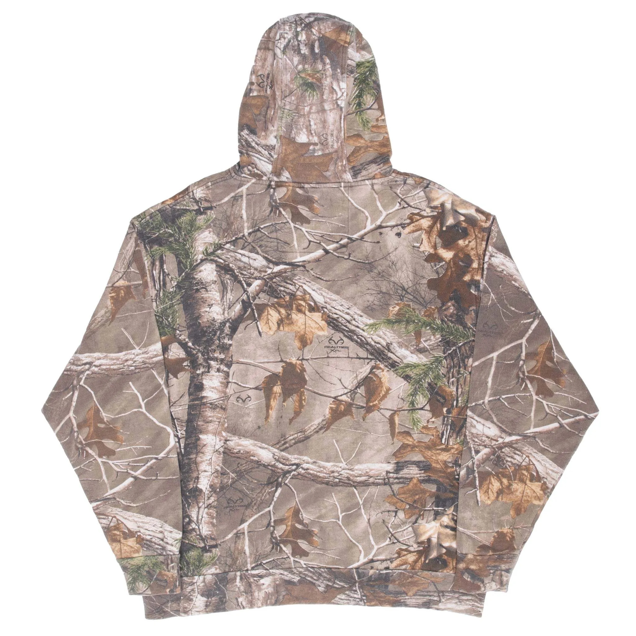 VINTAGE HUNTING REALTREE XTRA CAMO HOODIE SWEATSHIRT LARGE