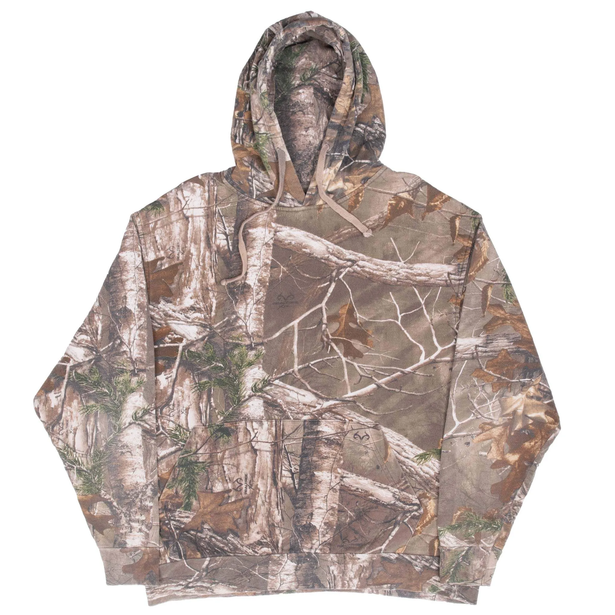 VINTAGE HUNTING REALTREE XTRA CAMO HOODIE SWEATSHIRT LARGE