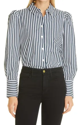 Voluminous Puff Sleeve Shirt - Noir