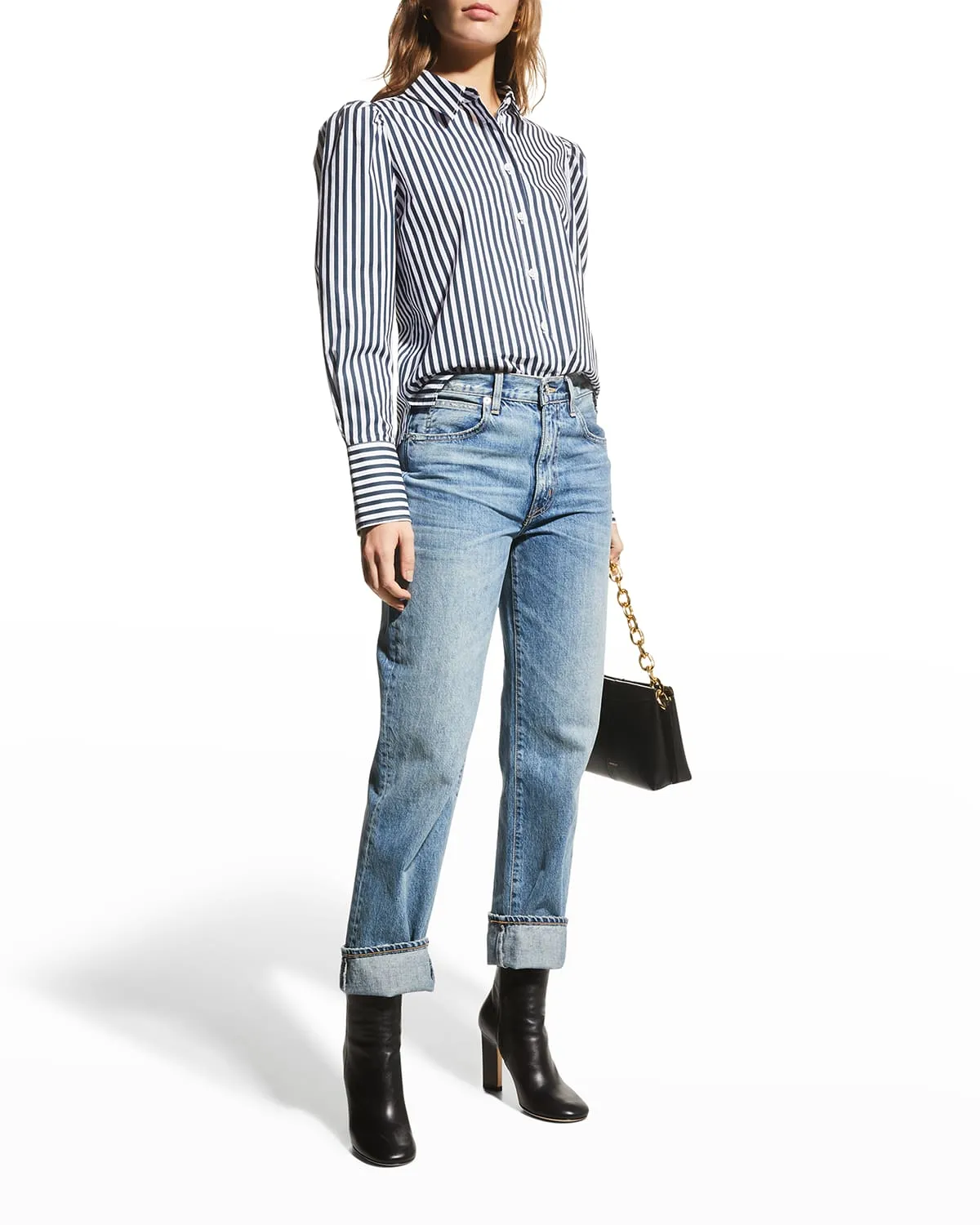 Voluminous Puff Sleeve Shirt - Noir