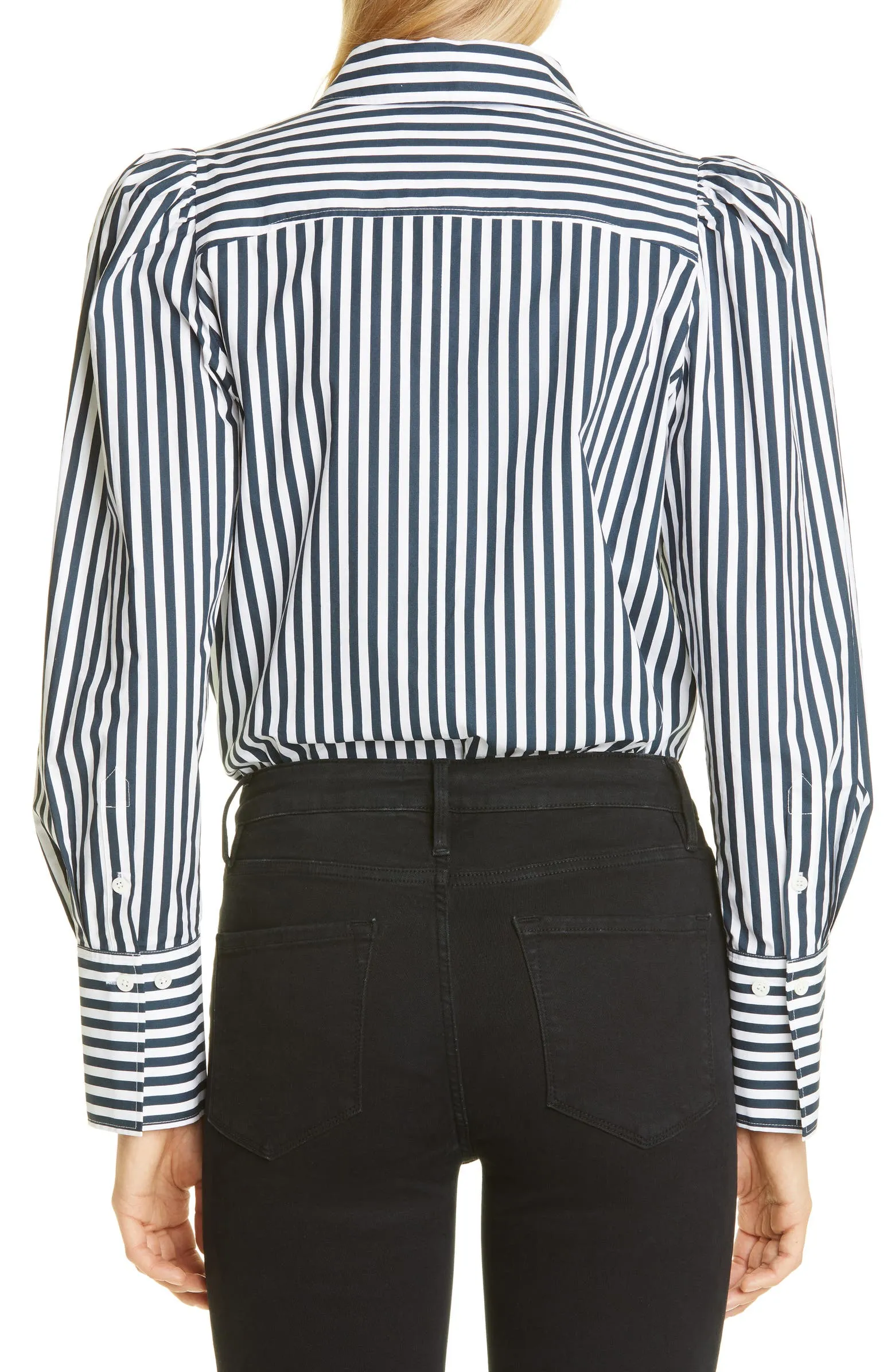 Voluminous Puff Sleeve Shirt - Noir