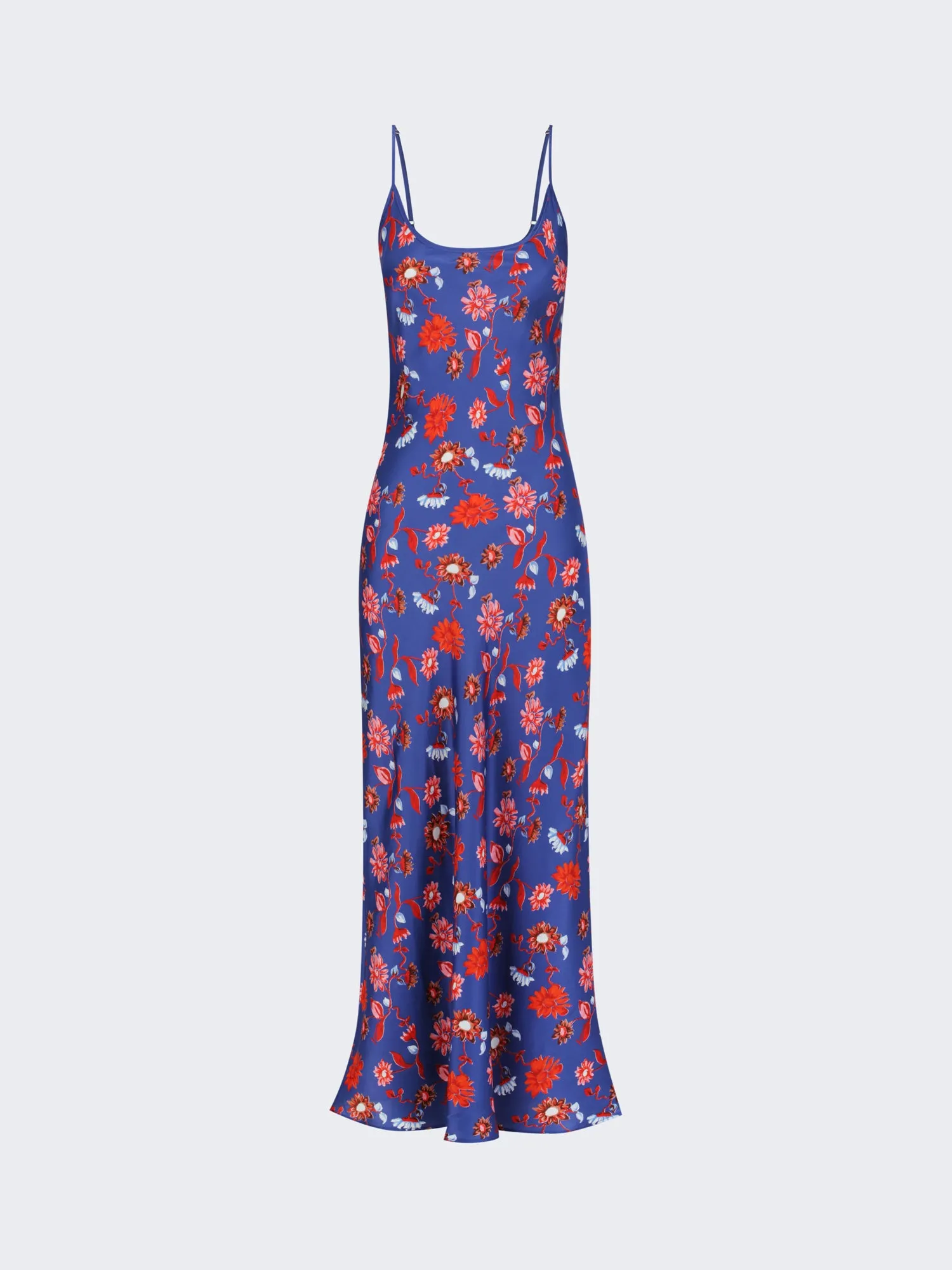 WESSEX SLIP DRESS | CACTUS BLOOM INDIGO